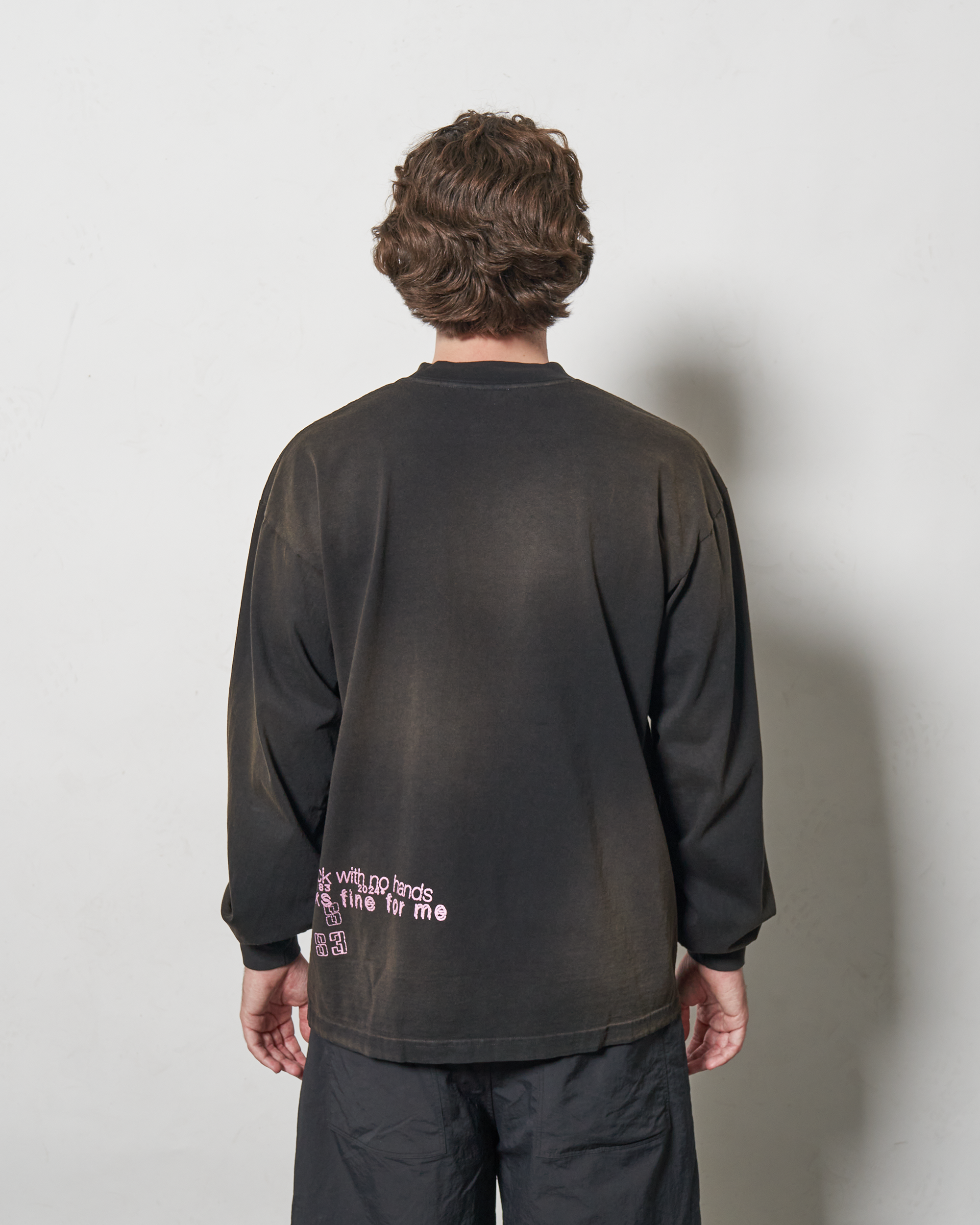 LIFE L/S T-SHIRT - COLD BREW DYE