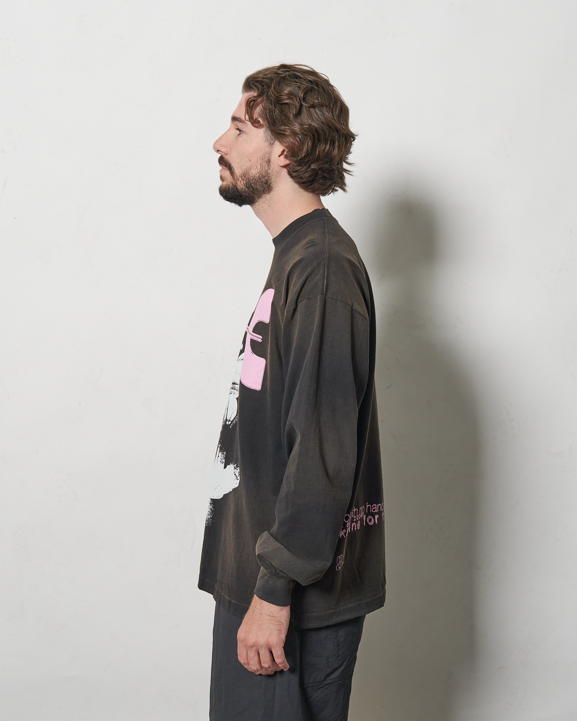 LIFE L/S T-SHIRT - COLD BREW DYE