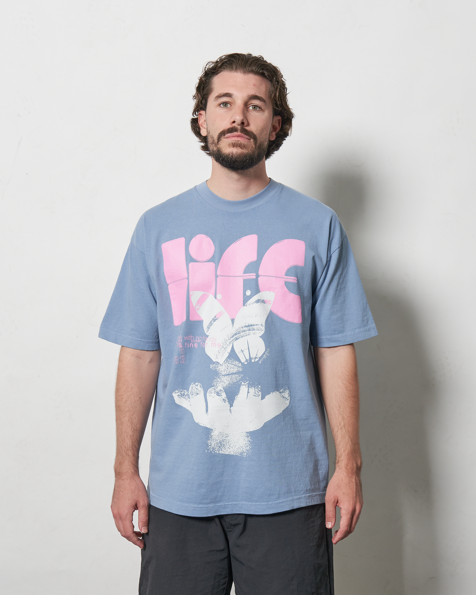 LIFE T-SHIRT - CLEAR BLUE