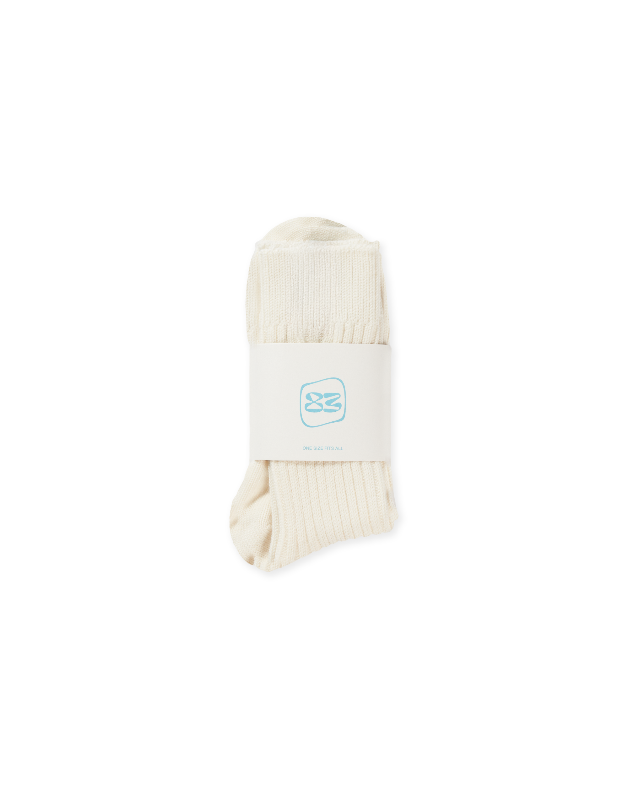 Logo Heavy Gauge Sock - Off White