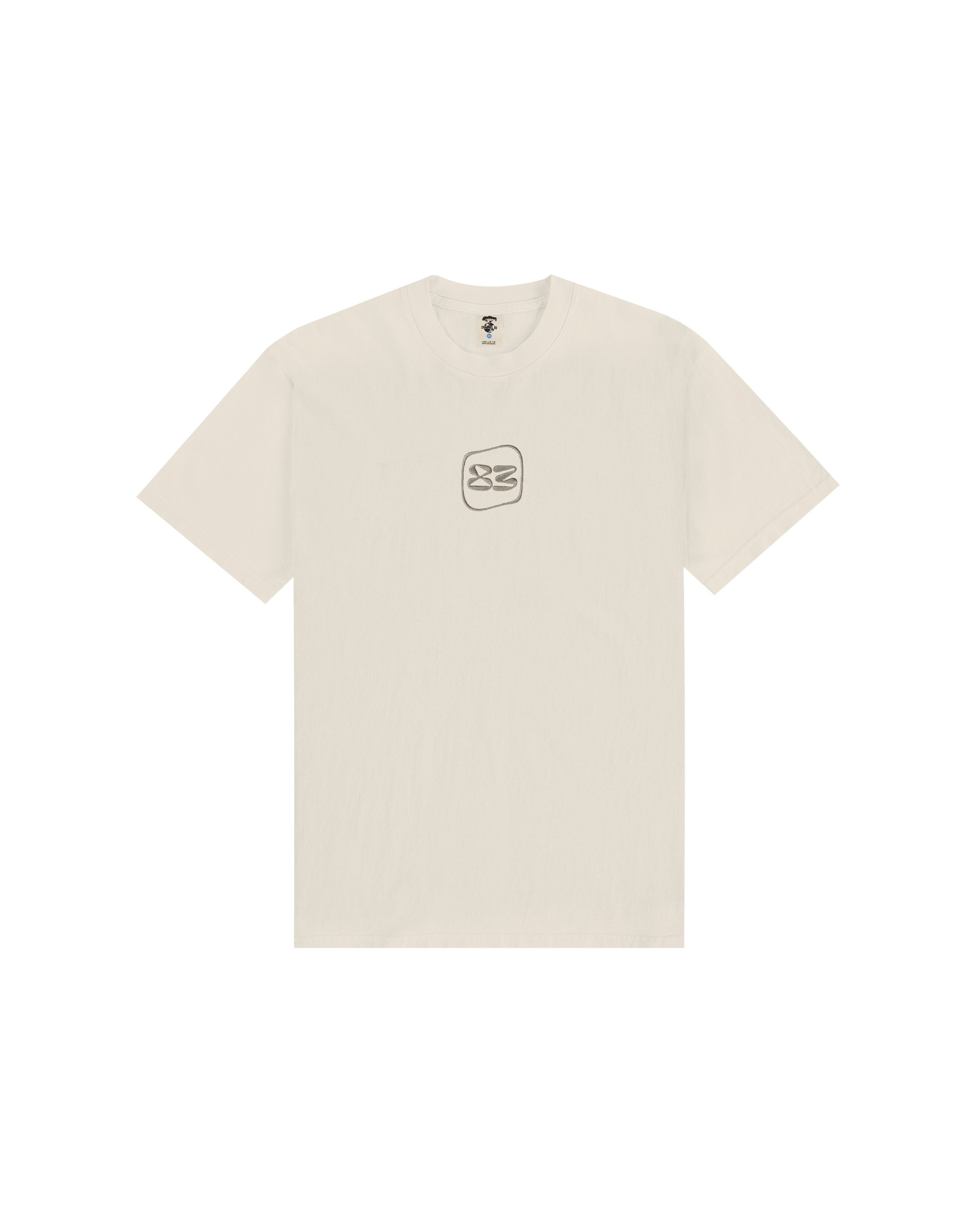 Embroidered Logo T-shirt - Cream